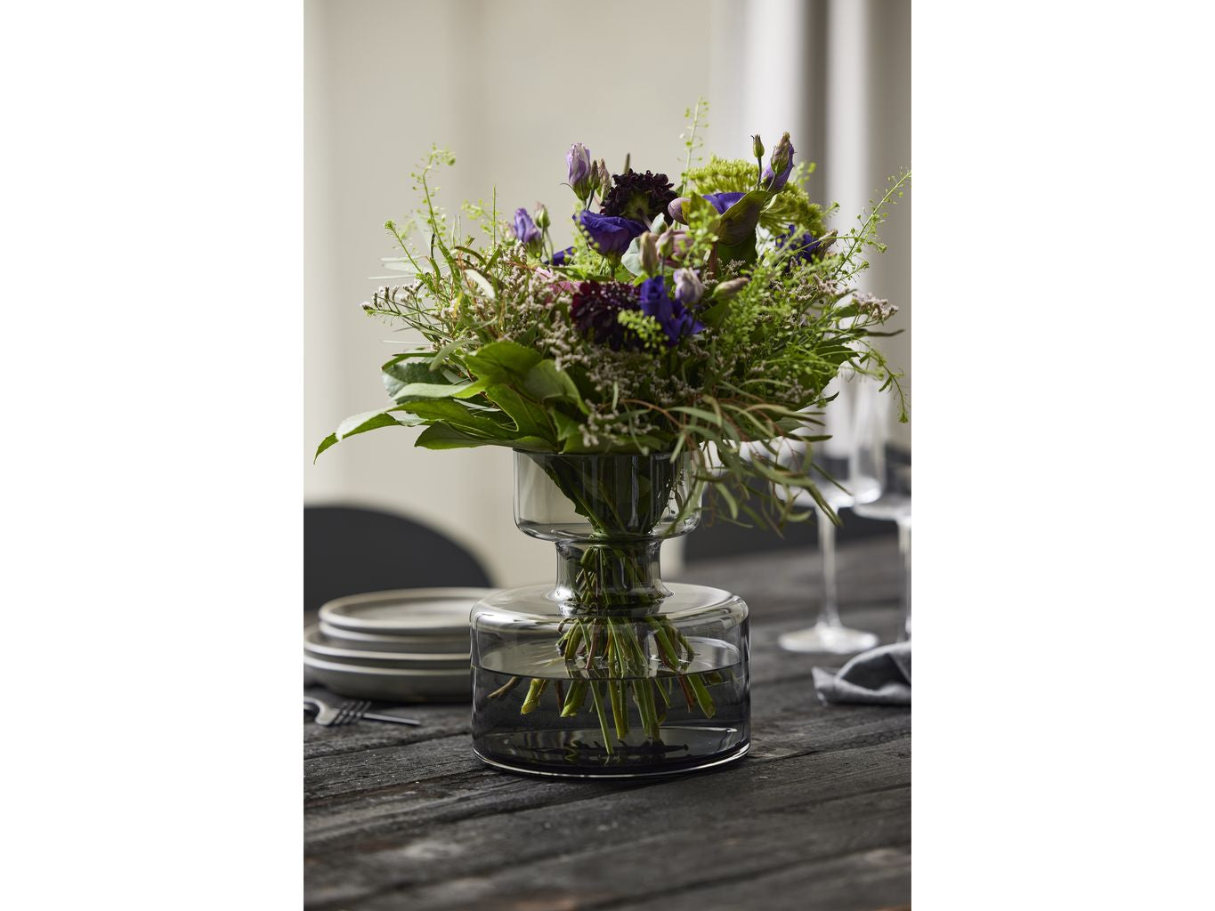 [product_category]-Lyngby Glas Tubular Vase H: 20 Cm, Smoke-Lyngby Glas-5722000239147-23914-LYN-6