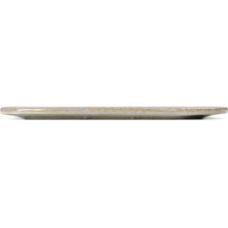 Lyngby Porcelæn Dan ild serveringsplade 27 x27 stribet porcelæn