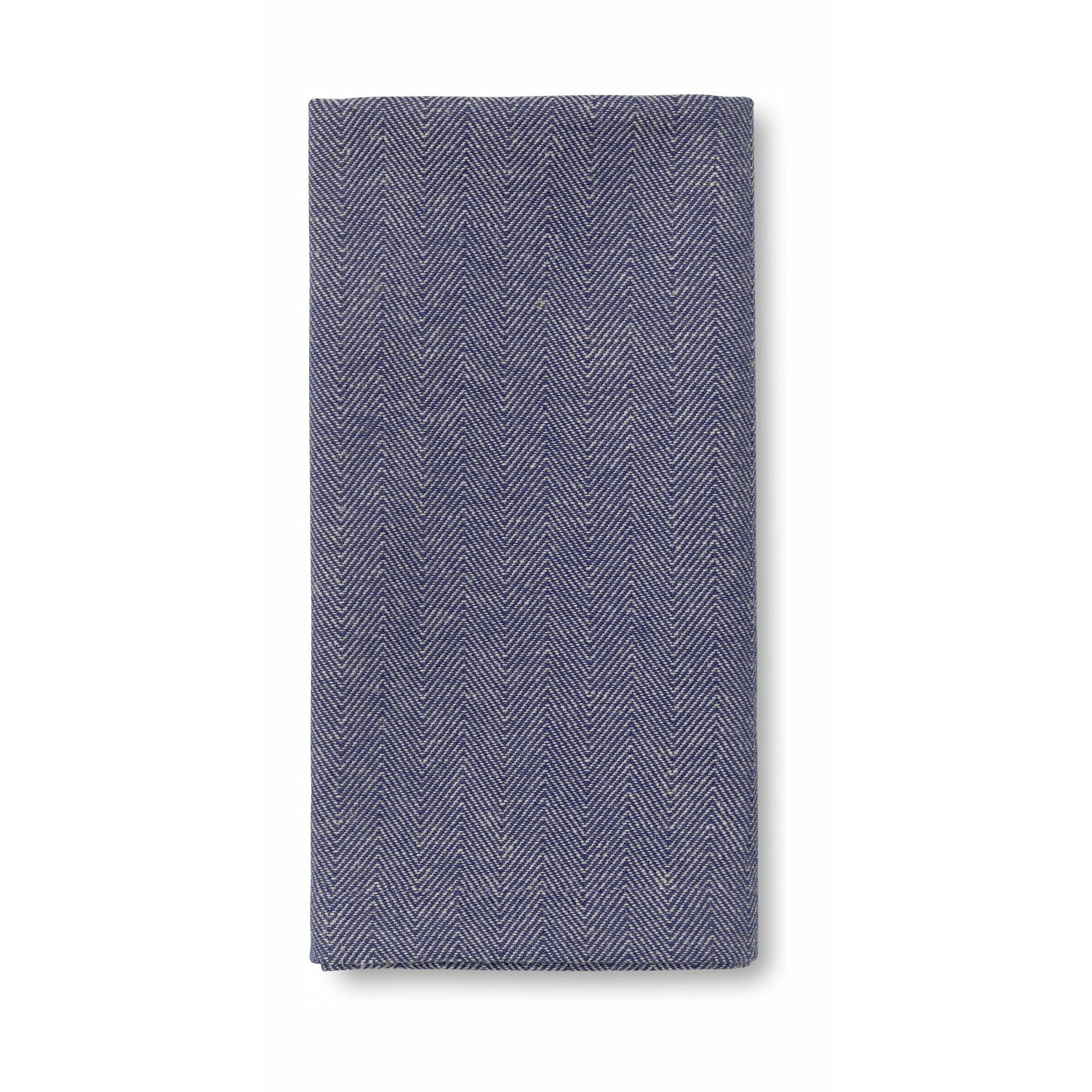 Lyngby Porcelæn Herringbone -servietter 45x45 cm blå, 4 stk.