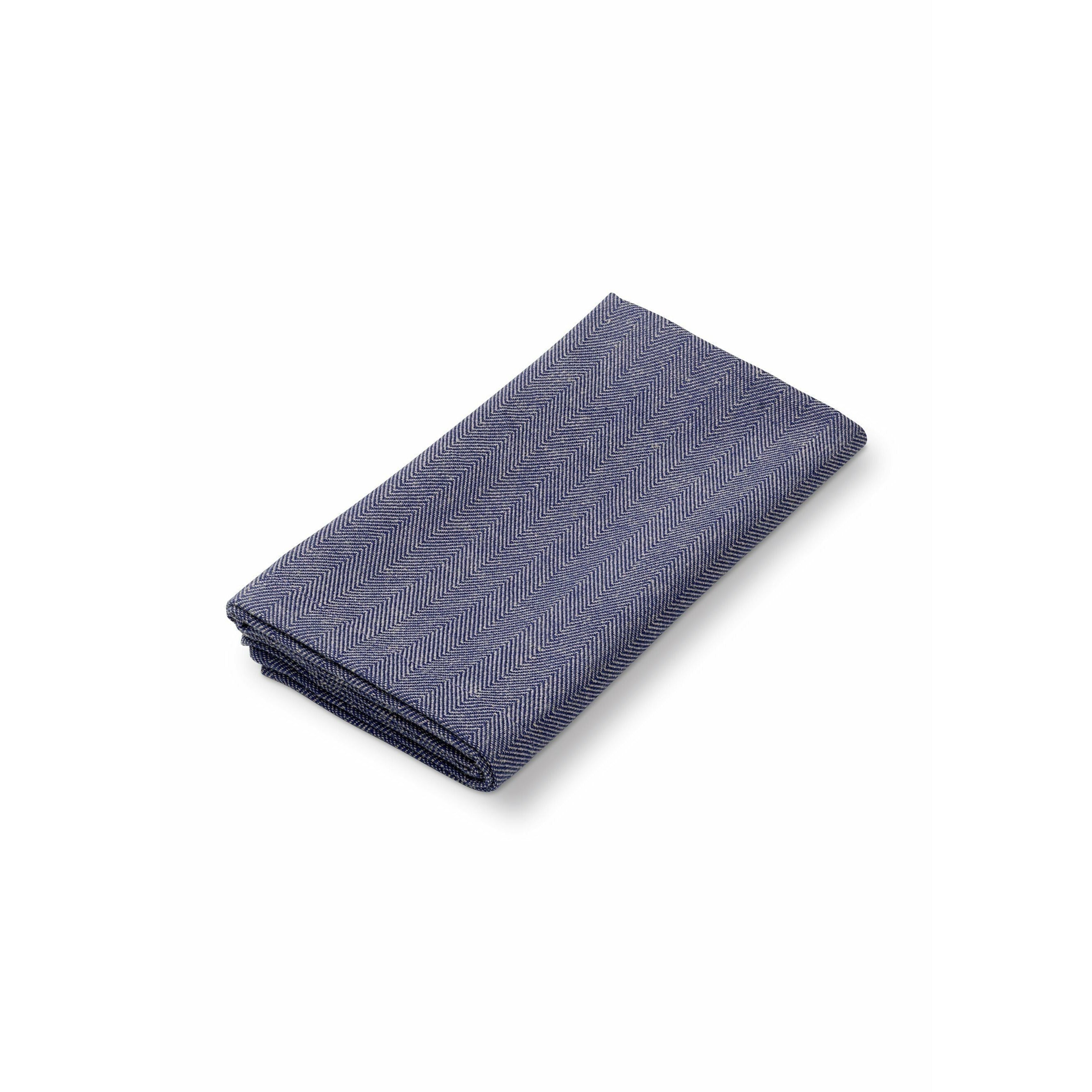 Lyngby Porcelæn Herringbone Napkins 45x45 Cm Blue, 4 Pcs.