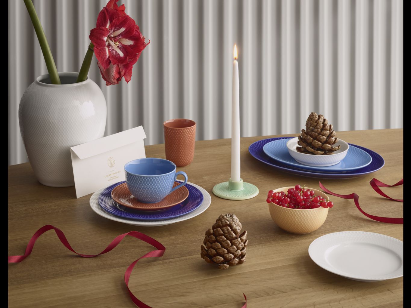 [product_category]-Lyngby Porcelæn Rhombe Color Candlestick H3 Cm, Green-Lyngby Porcelæn-5711507019277-201927-LYN-7