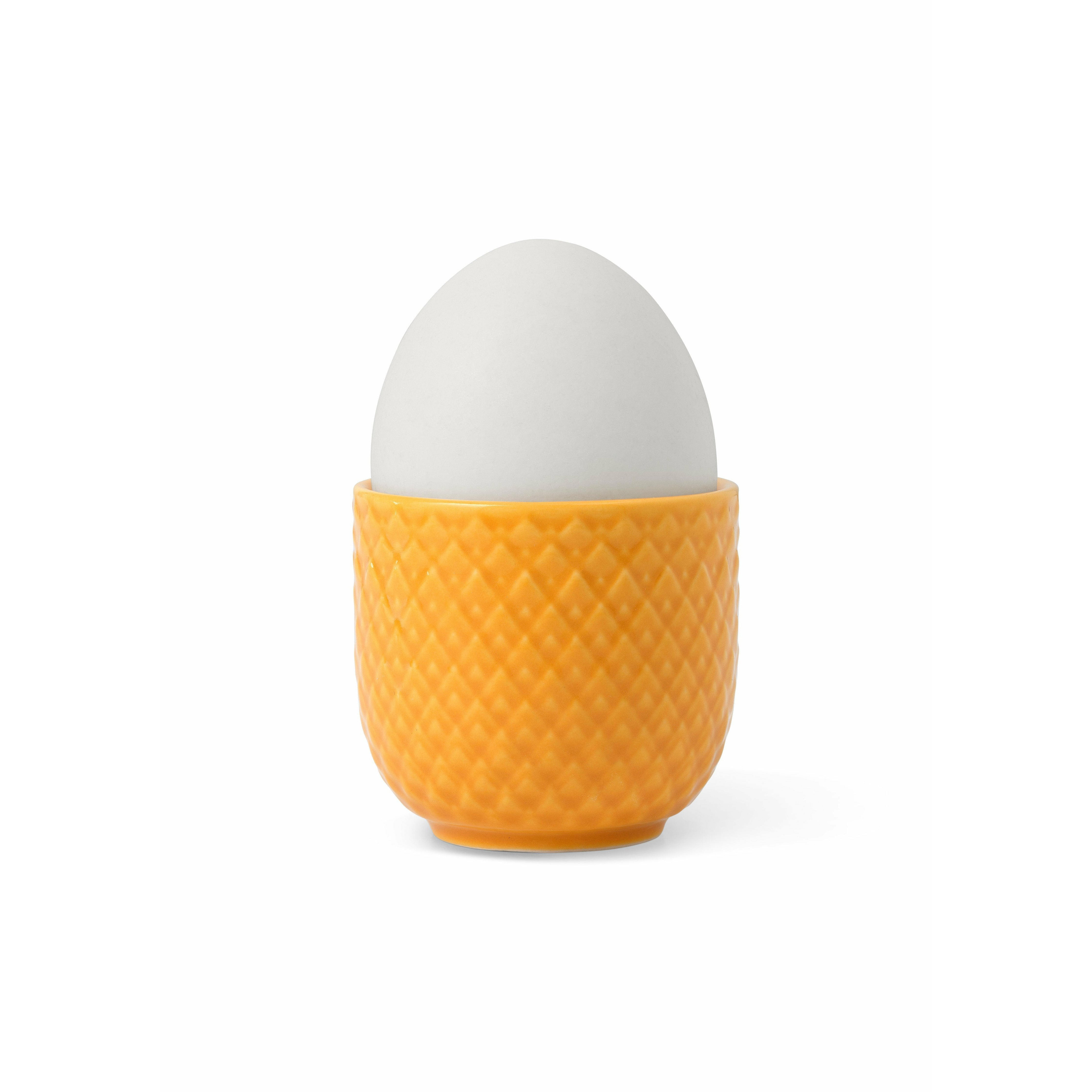 [product_category]-Lyngby Porcelæn Rhombe Color Egg Cup ø5 Cm, Yellow-Lyngby Porcelæn-5711507019857-201985-LYN-2