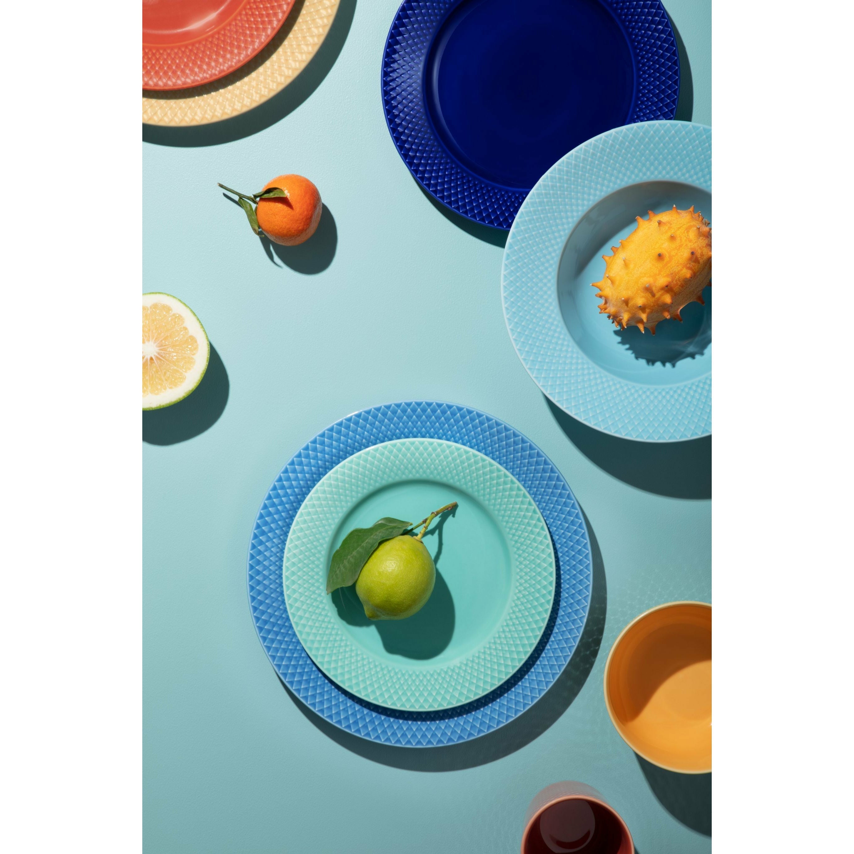 [product_category]-Lyngby Porcelæn Rhombe Color Plate ø27 Cm, Blue-Lyngby Porcelæn-5711507019468-201946-LYN-6
