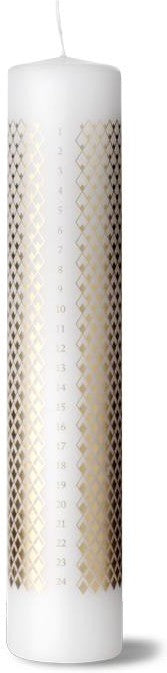 [product_category]-Lyngby Rhombe Calendar Candle ø5cm Fully Refined Special Wax, Multi Coloured-Lyngby Porcelæn-5711507017303-201730-LYN-1