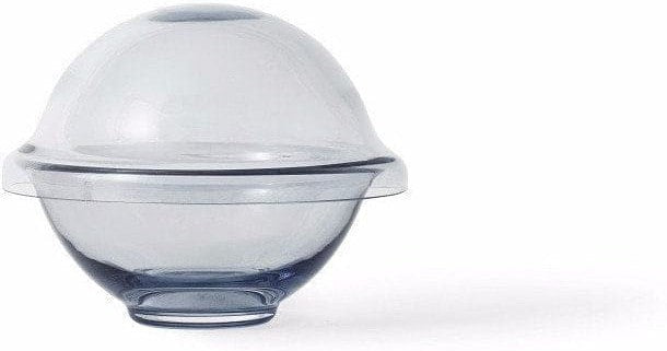 Lyngby Rhombe Chapeau Bowl With Lid, Blue, Large