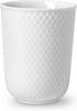 Lyngby Rhombe Mug White, 33cl
