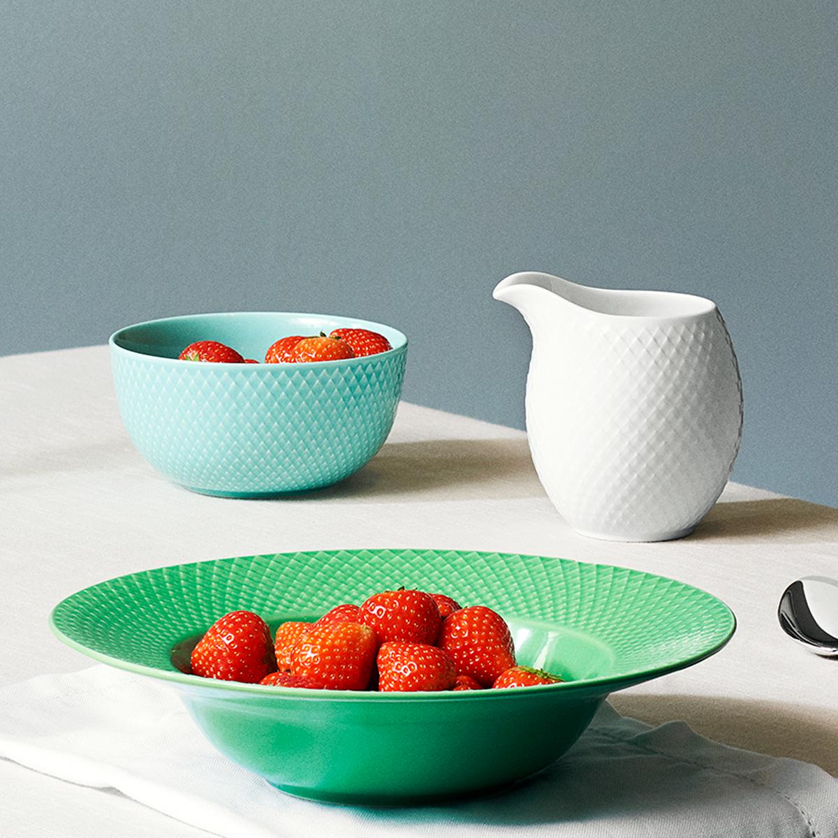 [product_category]-Lyngby Rhombe Plate Deep Green, 24,5cm-Lyngby Porcelæn-5711507019406-201940-LYN-4