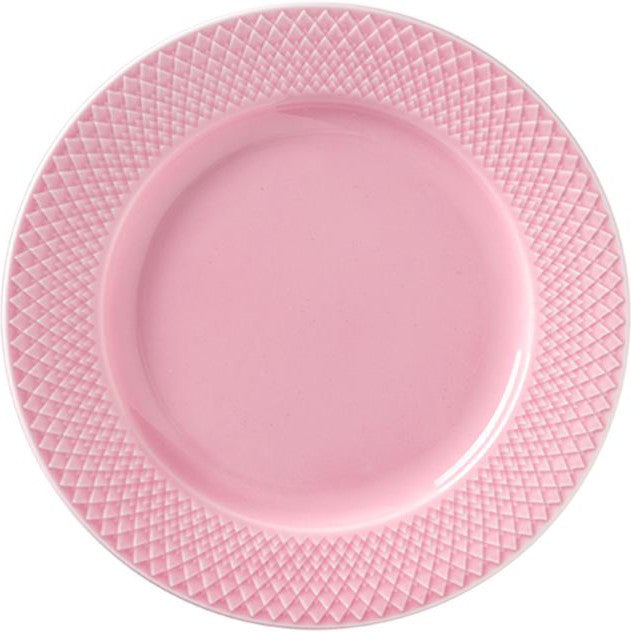 [product_category]-Lyngby Rhombe Plate Pink, 21cm-Lyngby Porcelæn-5711507019307-201930-LYN-1