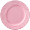 Lyngby Rhombe Plate Pink, 21cm