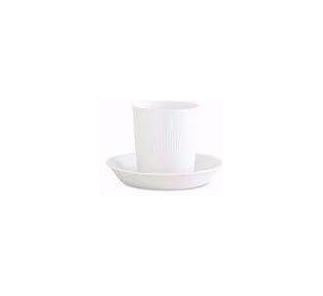 Lyngby Thermodan Mug With Saucer, White