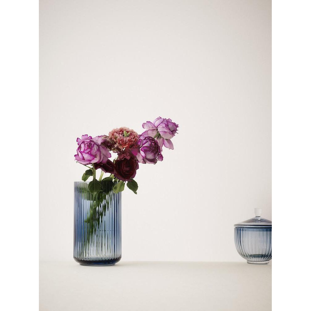 [product_category]-Lyngby Vase Blue Glass, 15 Cm-Lyngby Porcelæn-5711507222035-201119-LYN-2