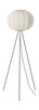  Strik med 45 lampe i gulvet rundt Pearl White