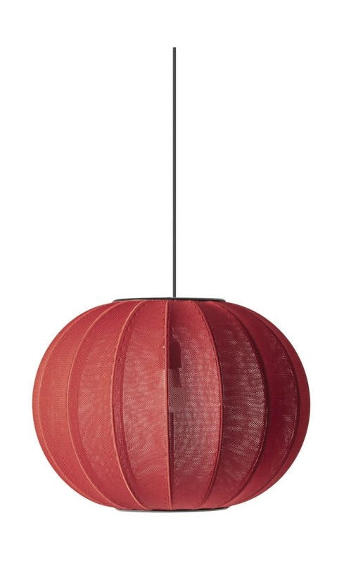 [product_category]-Made By Hand Knit Wit 45 Round Pendant Lamp, Maple Red-Made by Hand-5710780450135-KW45 MR-MAD-1
