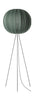 Made By Hand Knit Wit 60 Round Floor Lamp High Tweed Green