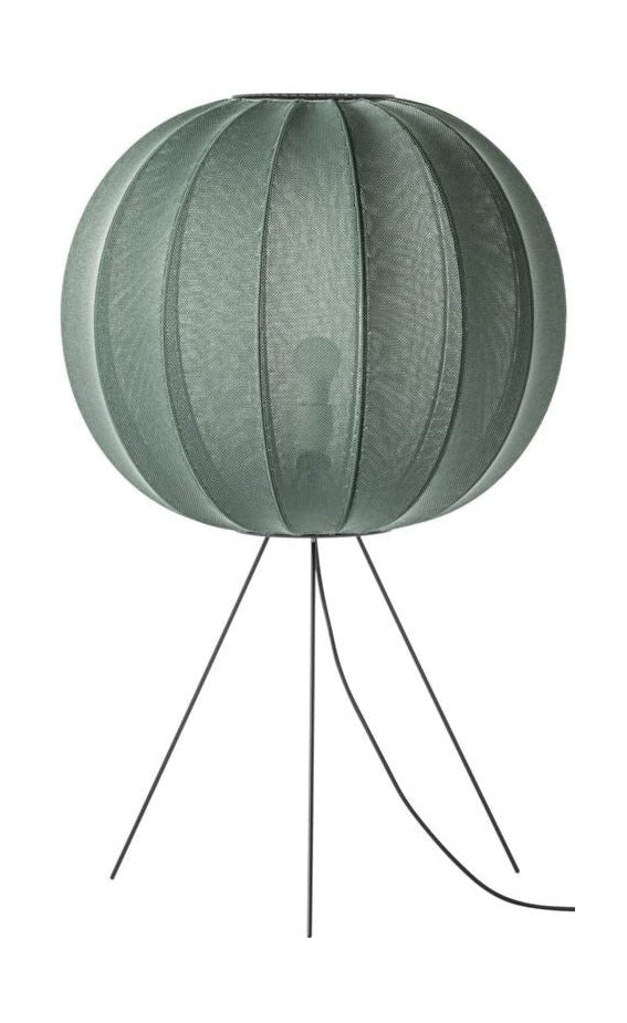 [product_category]-Made By Hand Knit Wit 60 Round Floor Lamp Medium, Tweed Green-Made by Hand-5710780602114-KW60 TG FME-MAD-1