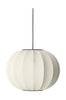 Made by Hand Strik med 60 runde pendellampe, Pearl White