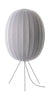 Made By Hand Knit Wit 65 High Oval Floor Lamp MediumSilver