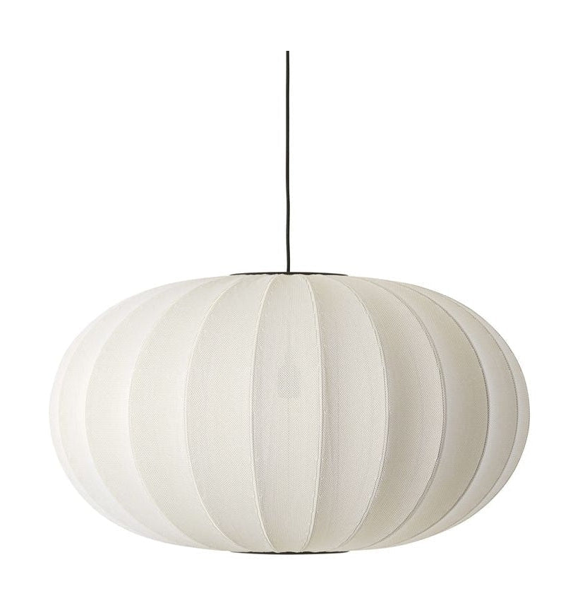 [product_category]-Made By Hand Knit Wit 76 Oval Pendant Lamp, Pearl White-Made by Hand-5710780761088-KWO76 PW-MAD-1