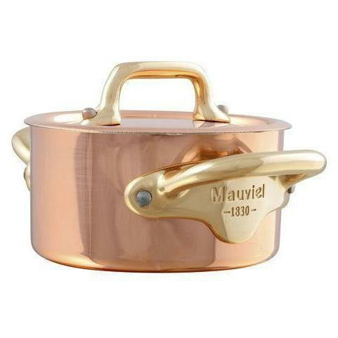 [product_category]-Mauviel M"150 S Mini Cooking Pot With Lid 30cl ø 9 Cm, Copper/Brass-Mauviel-3574906531090-20064-MAU-1