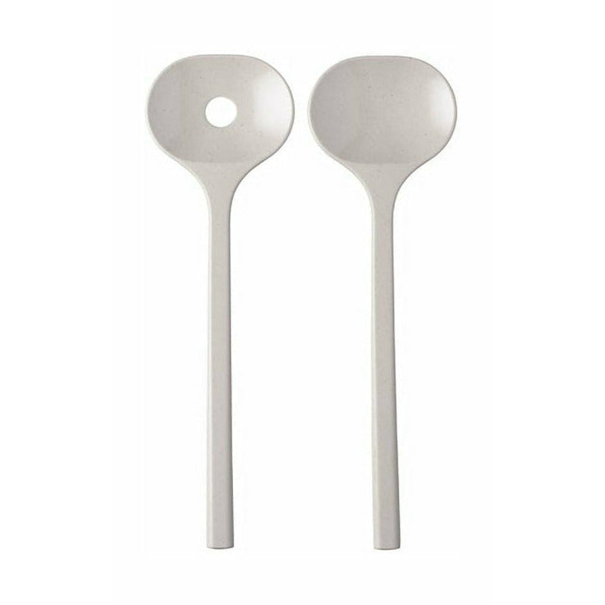 [product_category]-Mepal Bloom Salad Servers 2 Piece, Pebble White-Mepal-8711269976884-238922-MEP-1