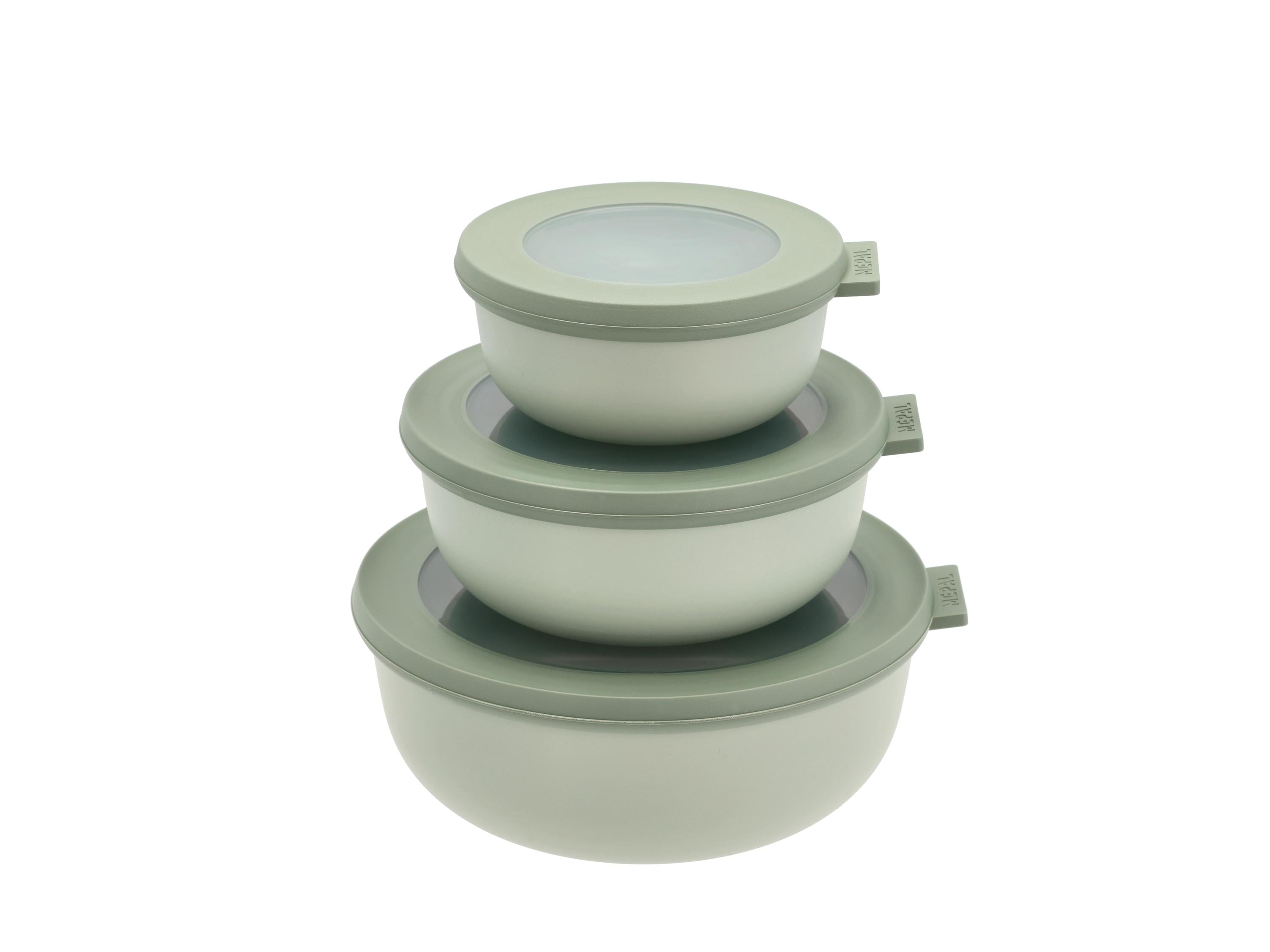 [product_category]-Mepal Cirqula Low Multi Bowl Set Of 3, Nordic Sage-Mepal-8720294018674-28829-MEP-1