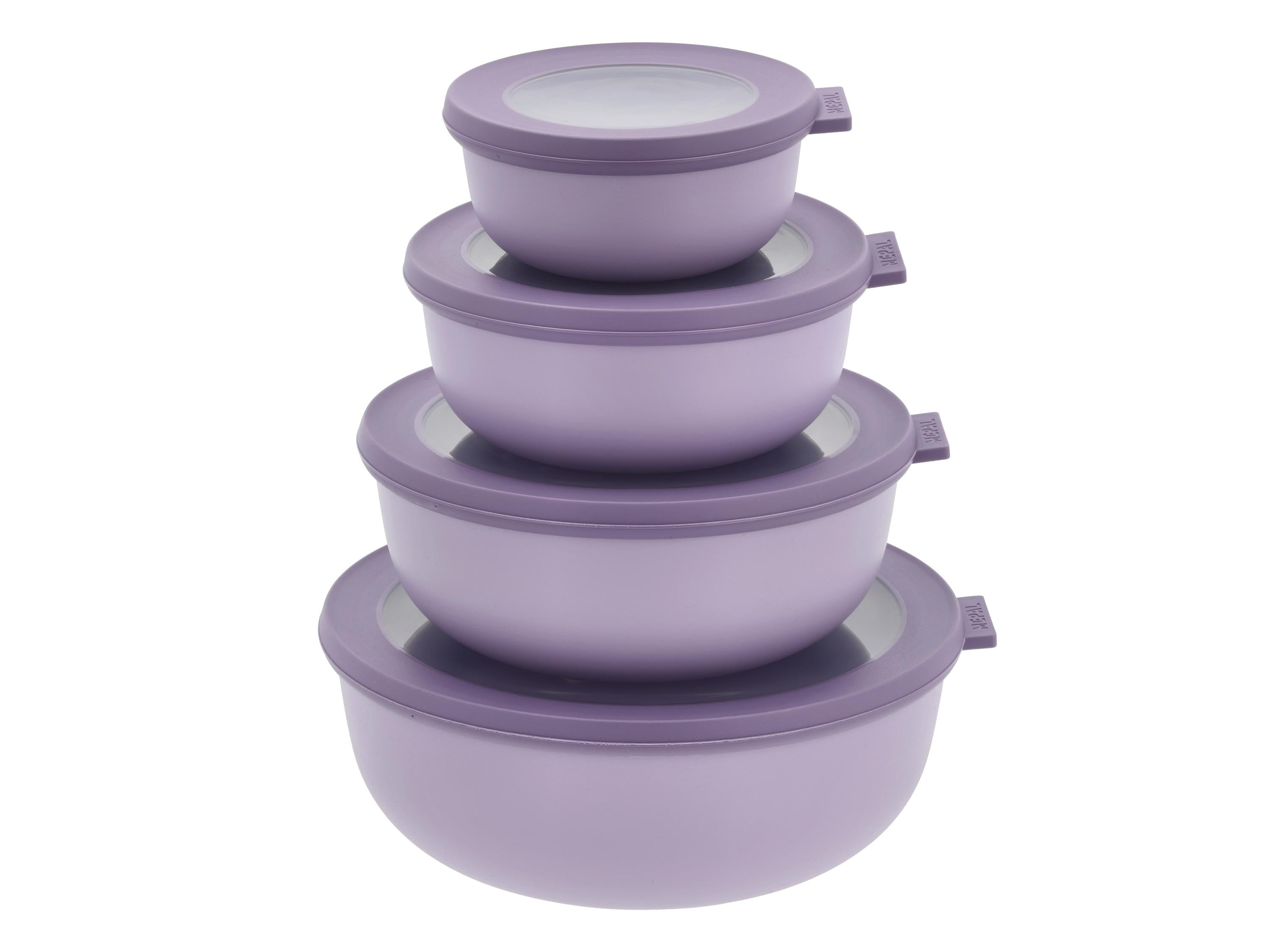 [product_category]-Mepal Cirqula Low Multi Bowl Set Of 4, Nordic Lilac-Mepal-8720294016960-28770-MEP-1