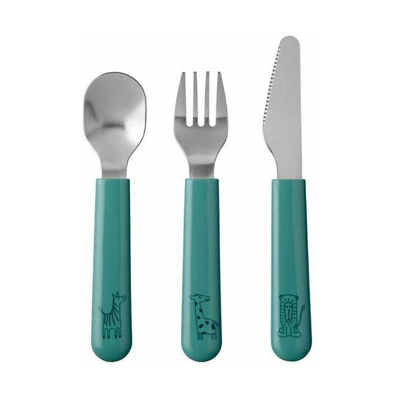 [product_category]-Mepal Mio Children's Cutlery Set 3 Pcs, Turquoise-Mepal-8711269993454-13707-MEP-1