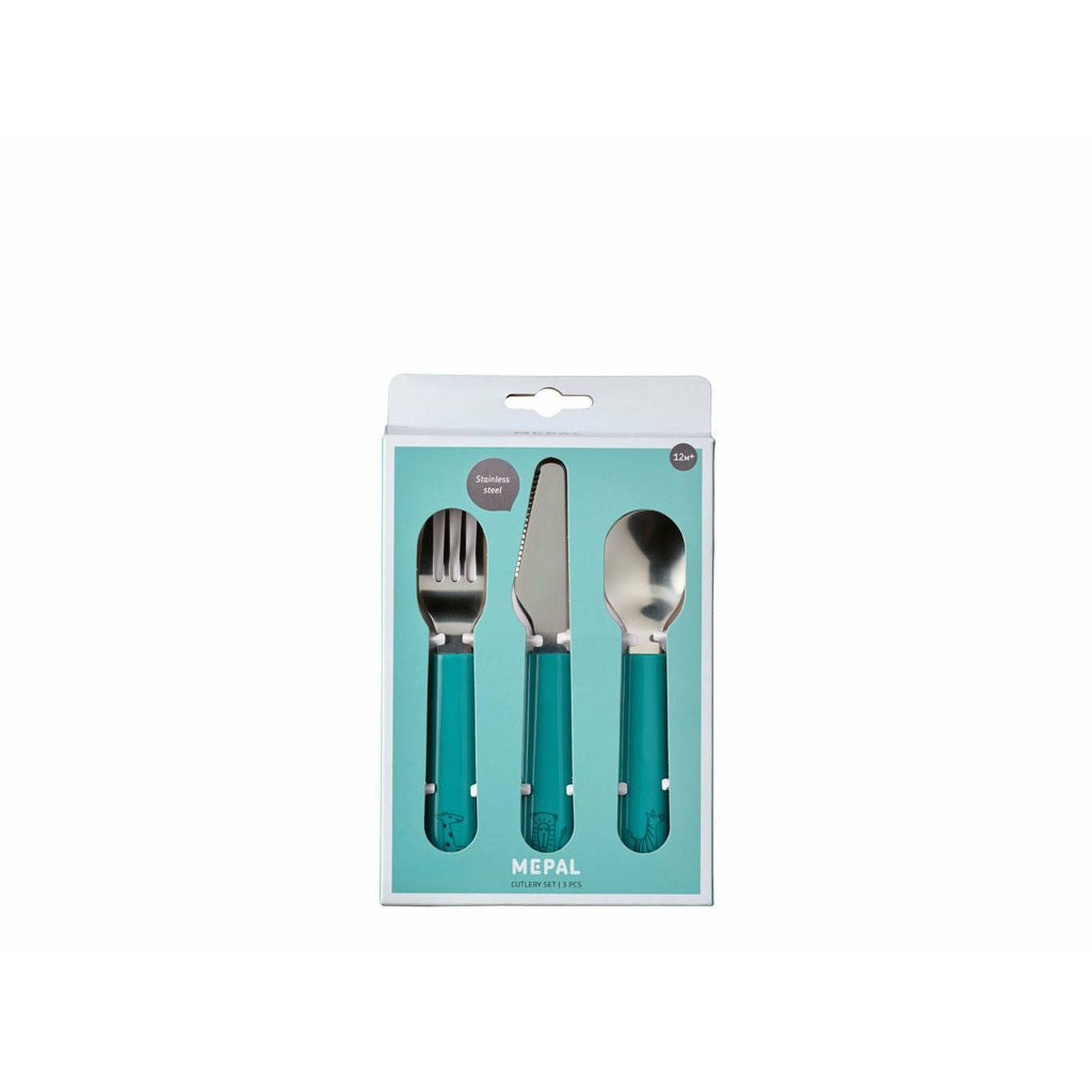 [product_category]-Mepal Mio Children's Cutlery Set 3 Pcs, Turquoise-Mepal-8711269993454-13707-MEP-2