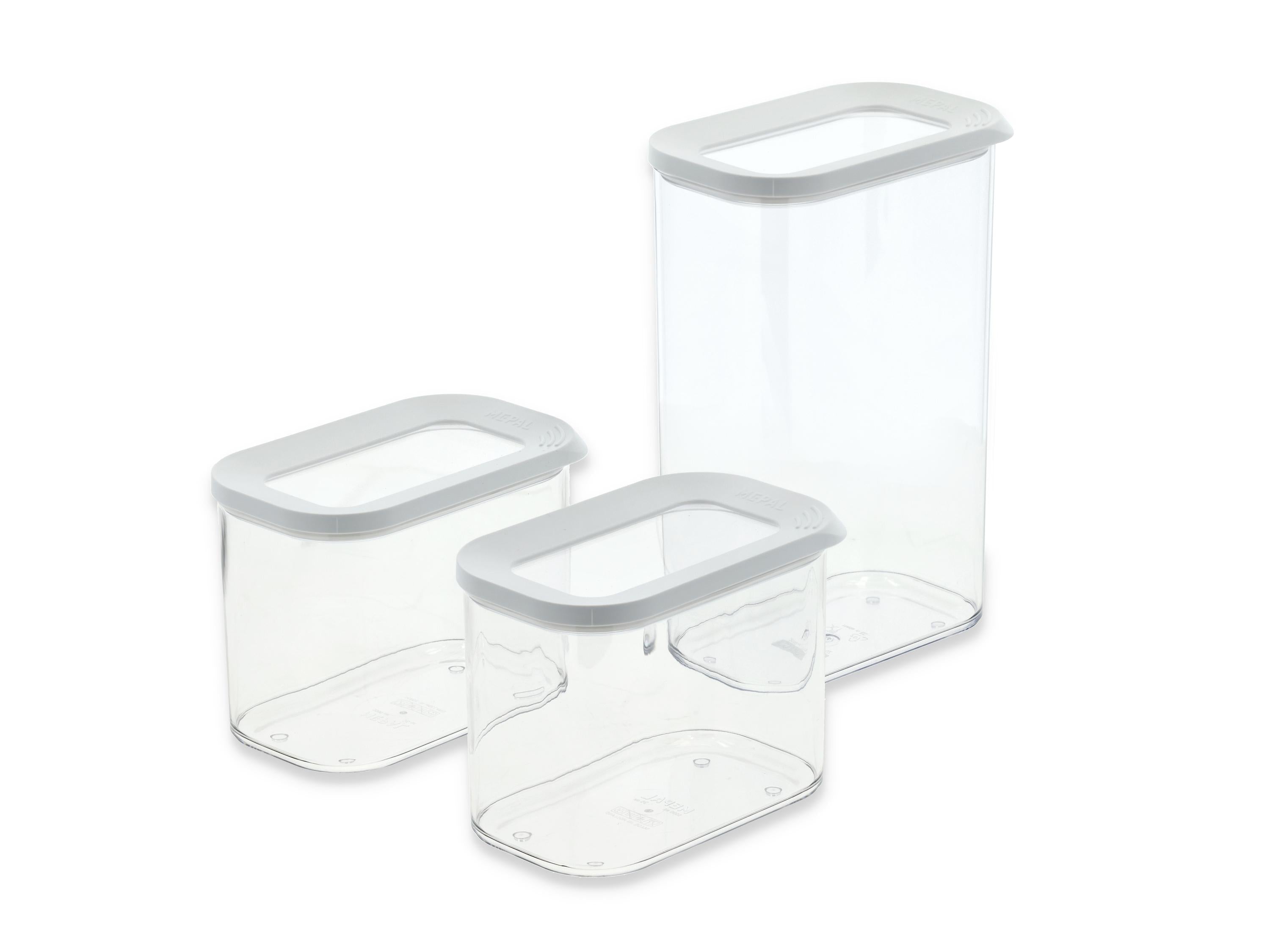 [product_category]-Mepal Modula Storage Box 3 Pcs., Transparent-Mepal-8720294017943-28877-MEP-1