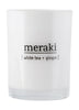Meraki Duftlys H10.5 cm, hvid te og ingefær