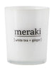 Meraki Duftlys H6.7 cm, hvid te og ingefær