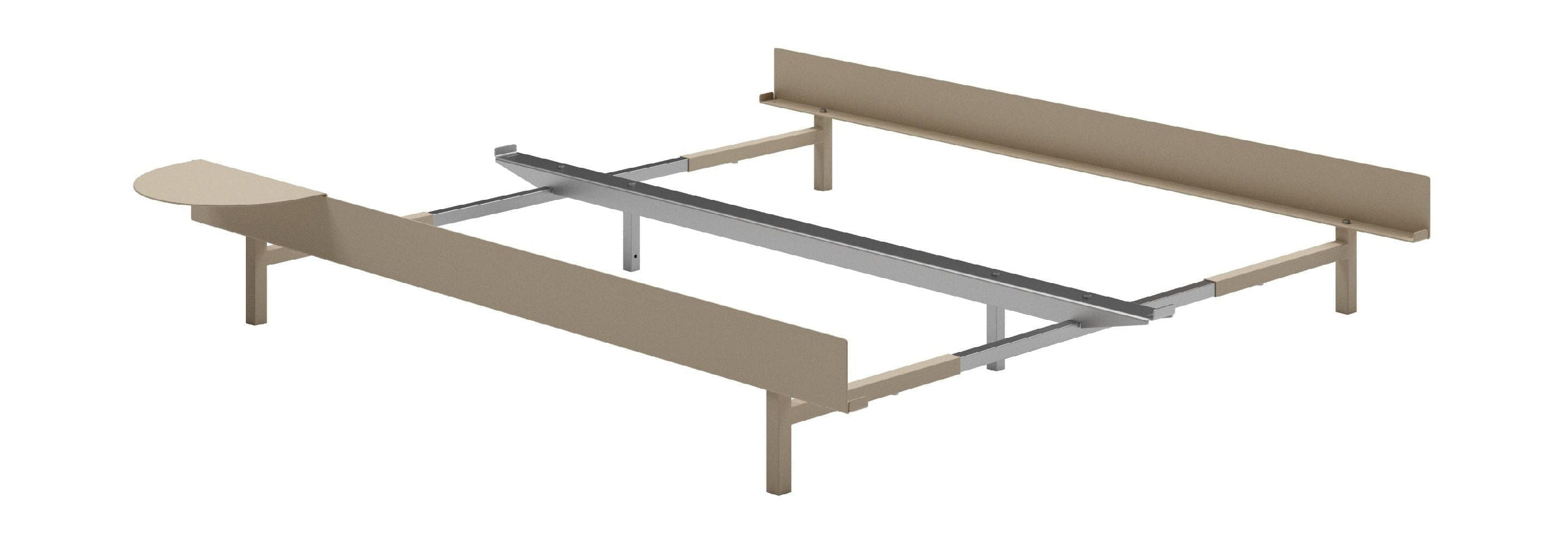 [product_category]-Moebe Bed With 1 Bedside Table 90 180 Cm, Sand-Moebe-5713520009891-BD90-1801XSTSA-MOE-1