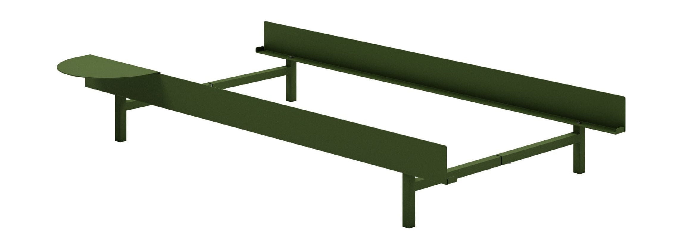 [product_category]-Moebe Bed With 1 Bedside Table 90 Cm, Pine Green-Moebe-5713520009648-BD901XSTPG-MOE-1
