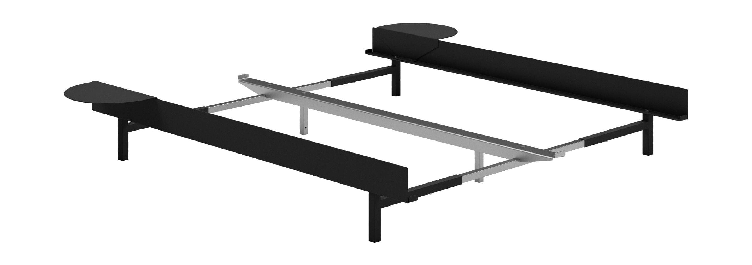 [product_category]-Moebe Bed With 2 Bedside Tables 90 180 Cm, Black-Moebe-5713520009303-BD90-1802XSTBL-MOE-1