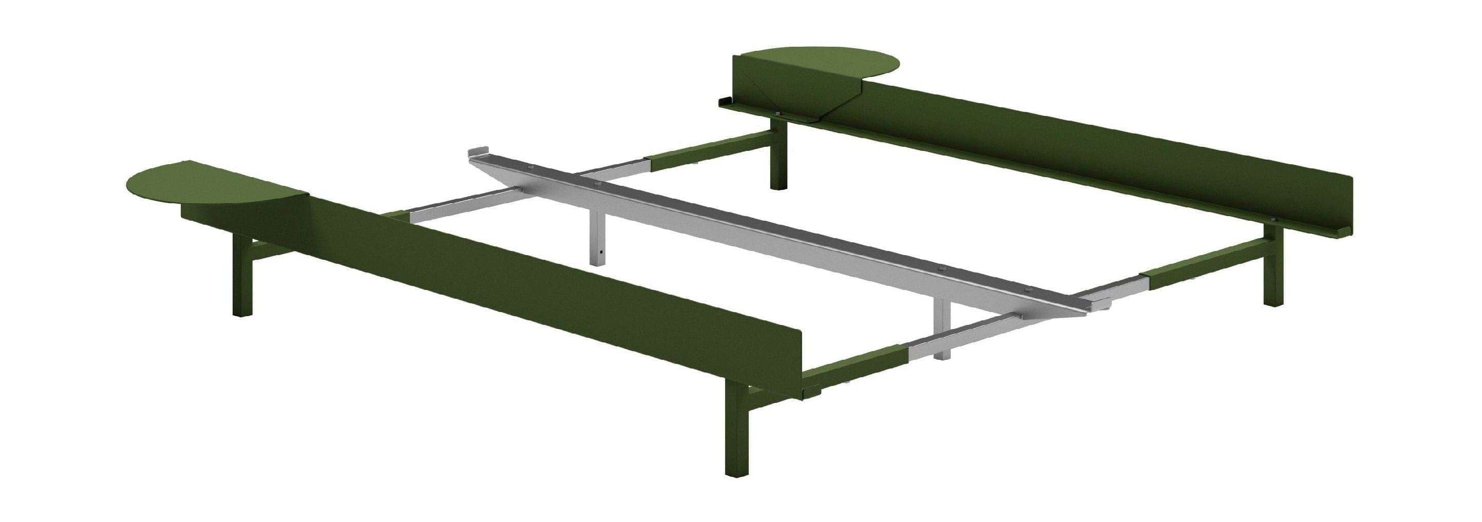 [product_category]-Moebe Bed With 2 Bedside Tables 90 180 Cm, Pine Green-Moebe-5713520009709-BD90-1802XSTPG-MOE-1