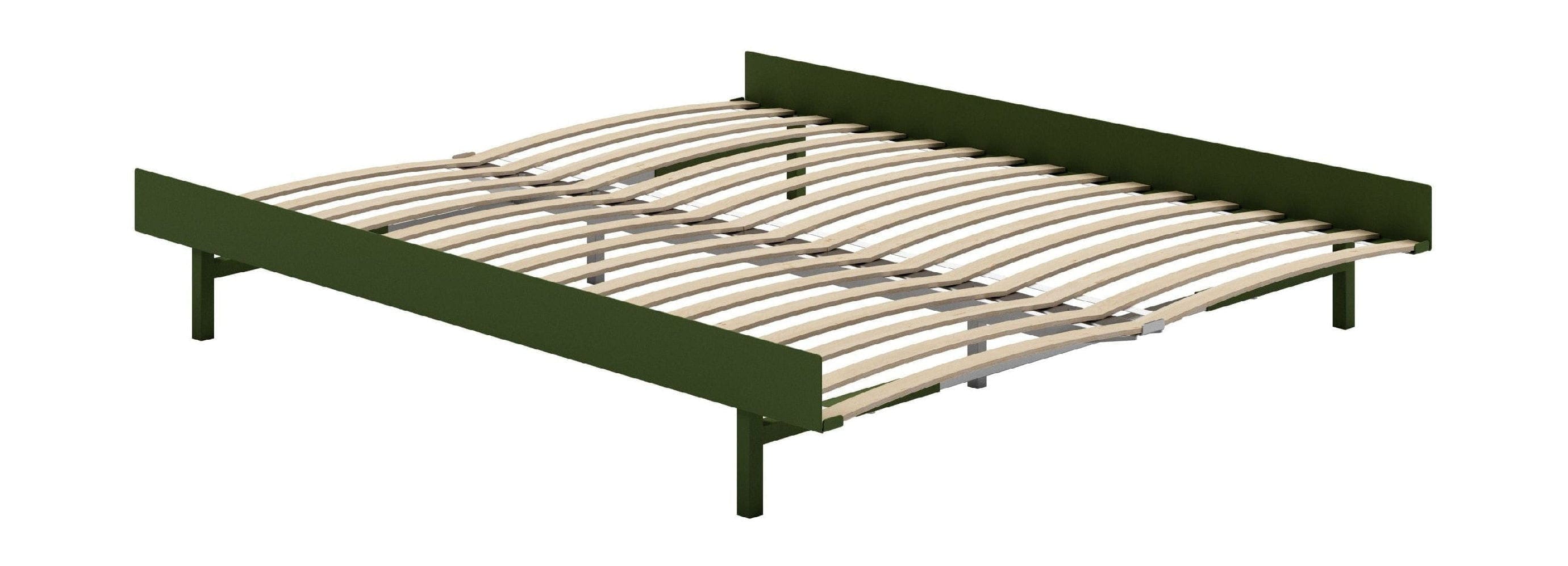 [product_category]-Moebe Bed With Bed Slats 160 Cm, Pine Green-Moebe-5713520009716-BD160SLPG-MOE-1
