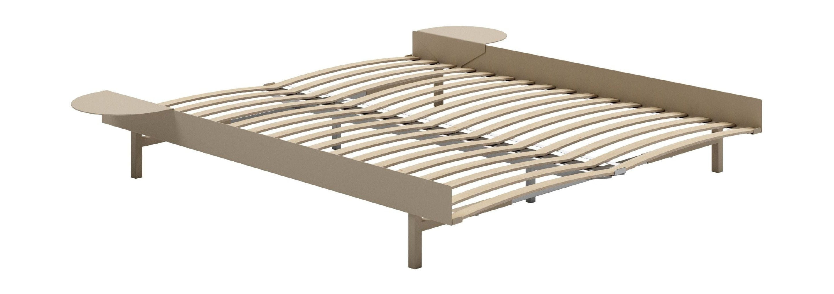 [product_category]-Moebe Bed With Bed Slats And 2 Bedside Tables 160 Cm, Sand-Moebe-5713520009938-BD160SL2XSTSA-MOE-1