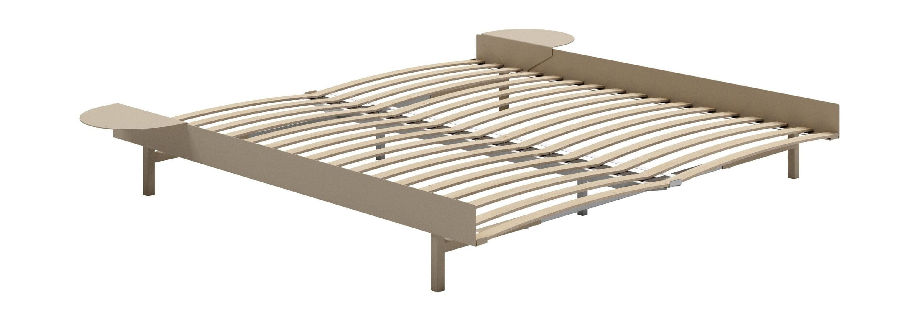 [product_category]-Moebe Bed With Slats And 2 Bedside Tables 180 Cm, Sand-Moebe-5713520009983-BD180SL2XSTSA-MOE-1