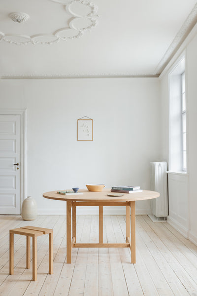 Moebe Rundt spisebord ø130 cm, eg 