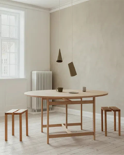 Moebe Rundt spisebord ø130 cm, eg 