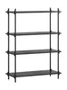 Moebe Shelving System S.115.1.A, Black/Black