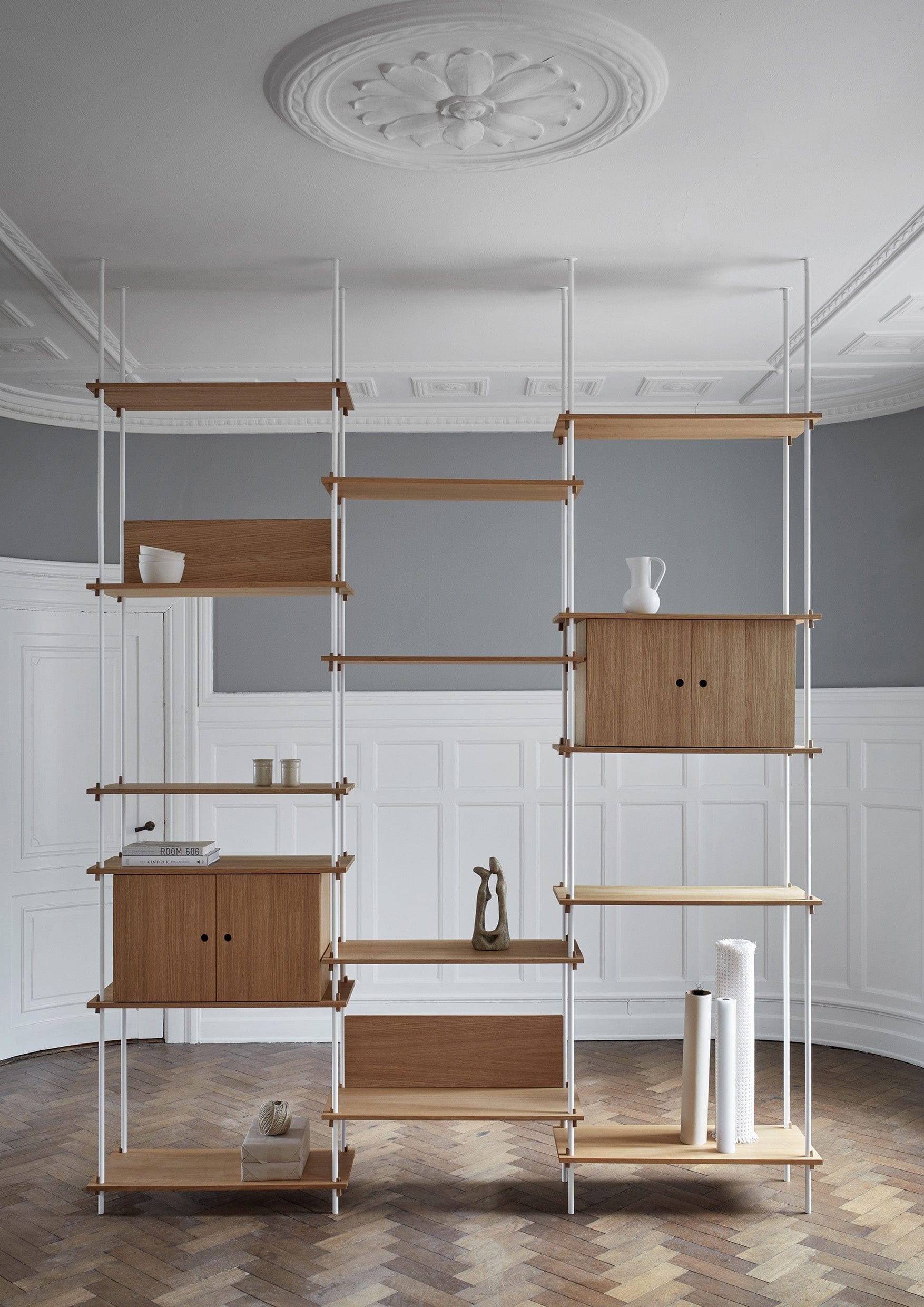 [product_category]-Moebe Shelving System S.115.1.A, Oak/White-Moebe-5713520007729-S.115.1.A.OA.WH-MOE-22