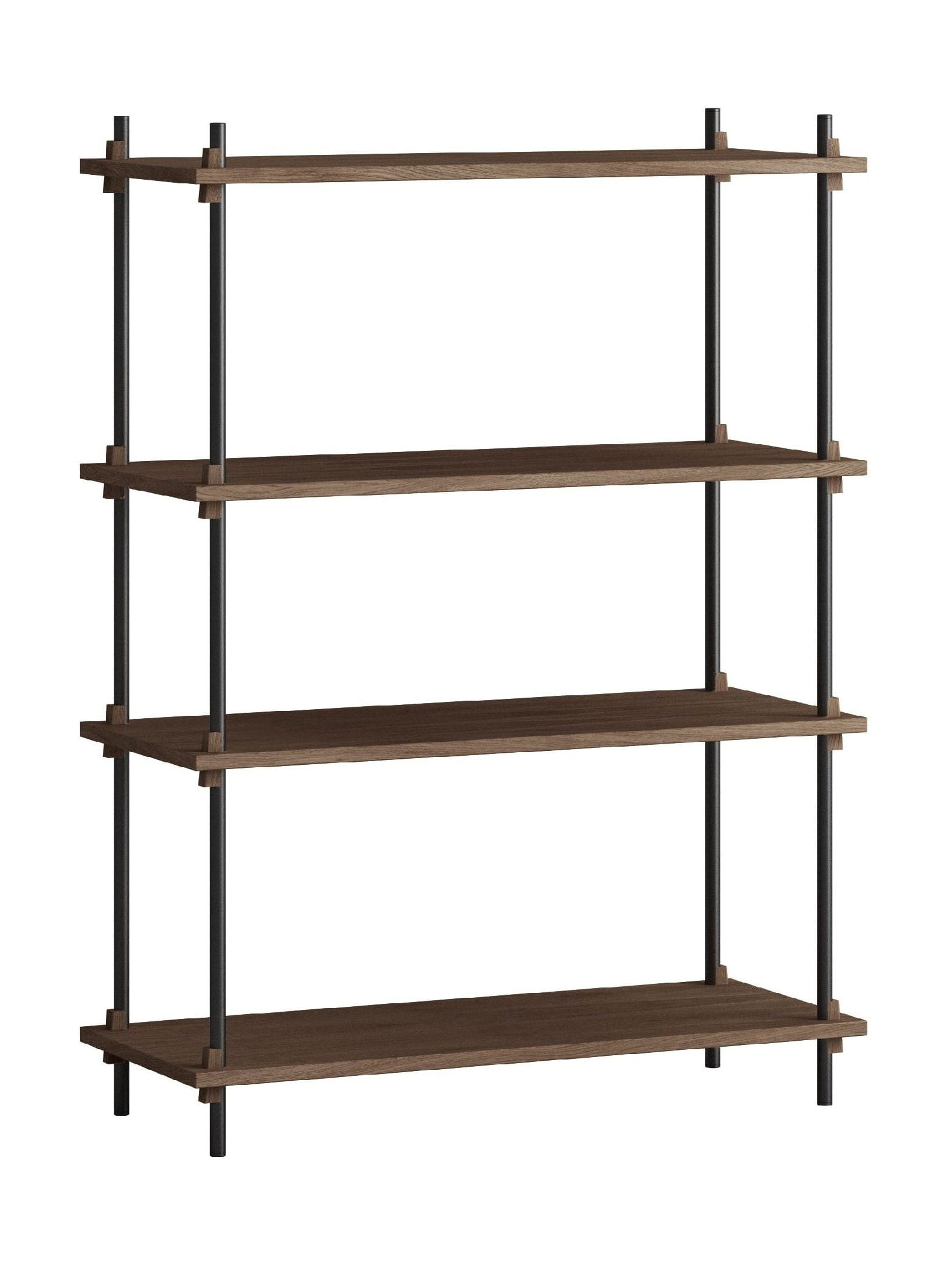 [product_category]-Moebe Shelving System S.115.1.A, Smoked Oak/Black-Moebe-5713520011566-S.115.1.A.SO.BL-MOE-21