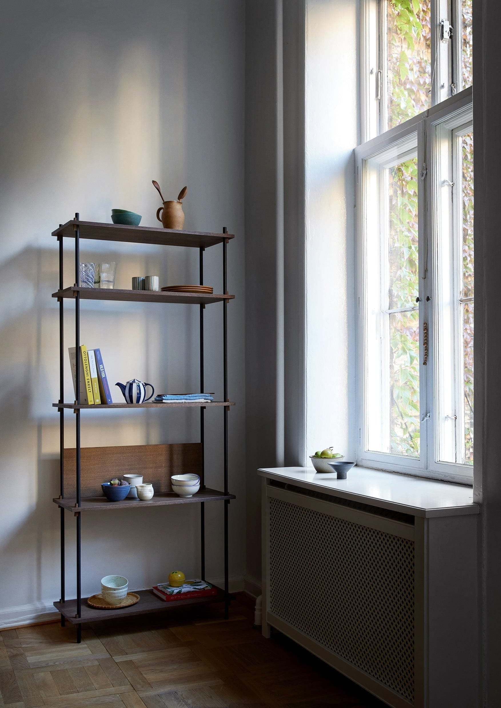 [product_category]-Moebe Shelving System S.115.1.A, Smoked Oak/Black-Moebe-5713520011566-S.115.1.A.SO.BL-MOE-7