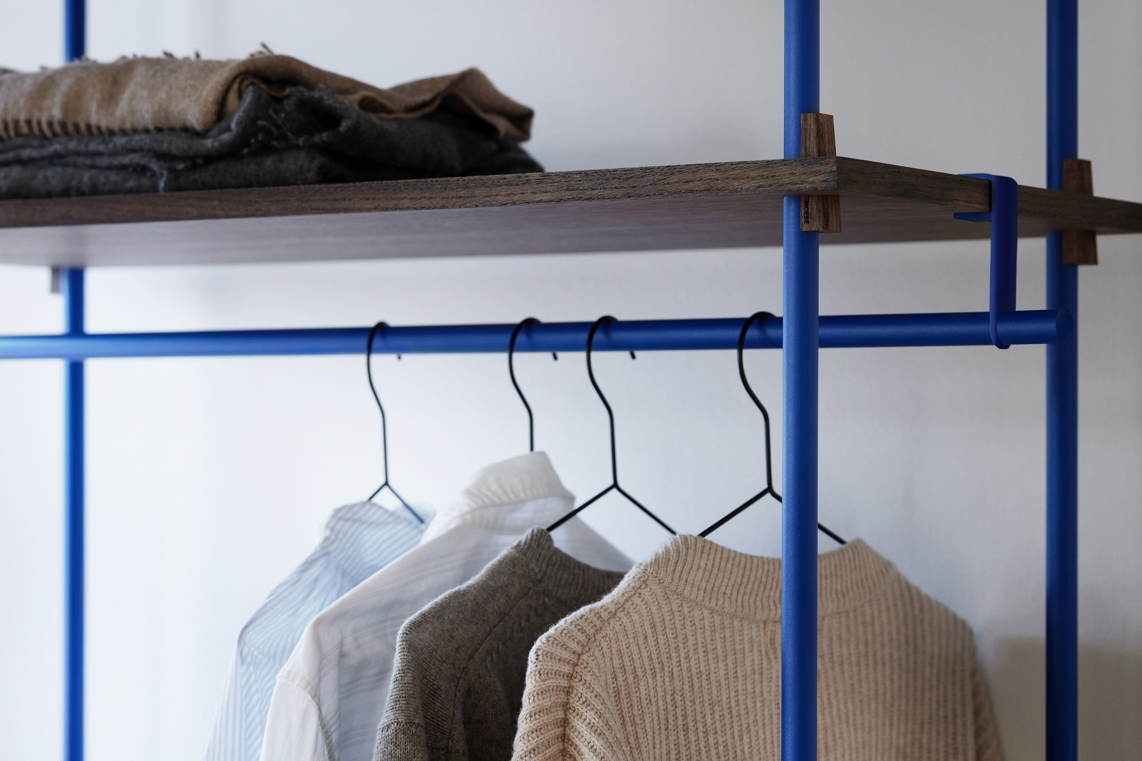 [product_category]-Moebe Shelving System S.115.1.A, Smoked Oak/Deep Blue-Moebe-5713520014888-S.115.1.A.SO.DB-MOE-5