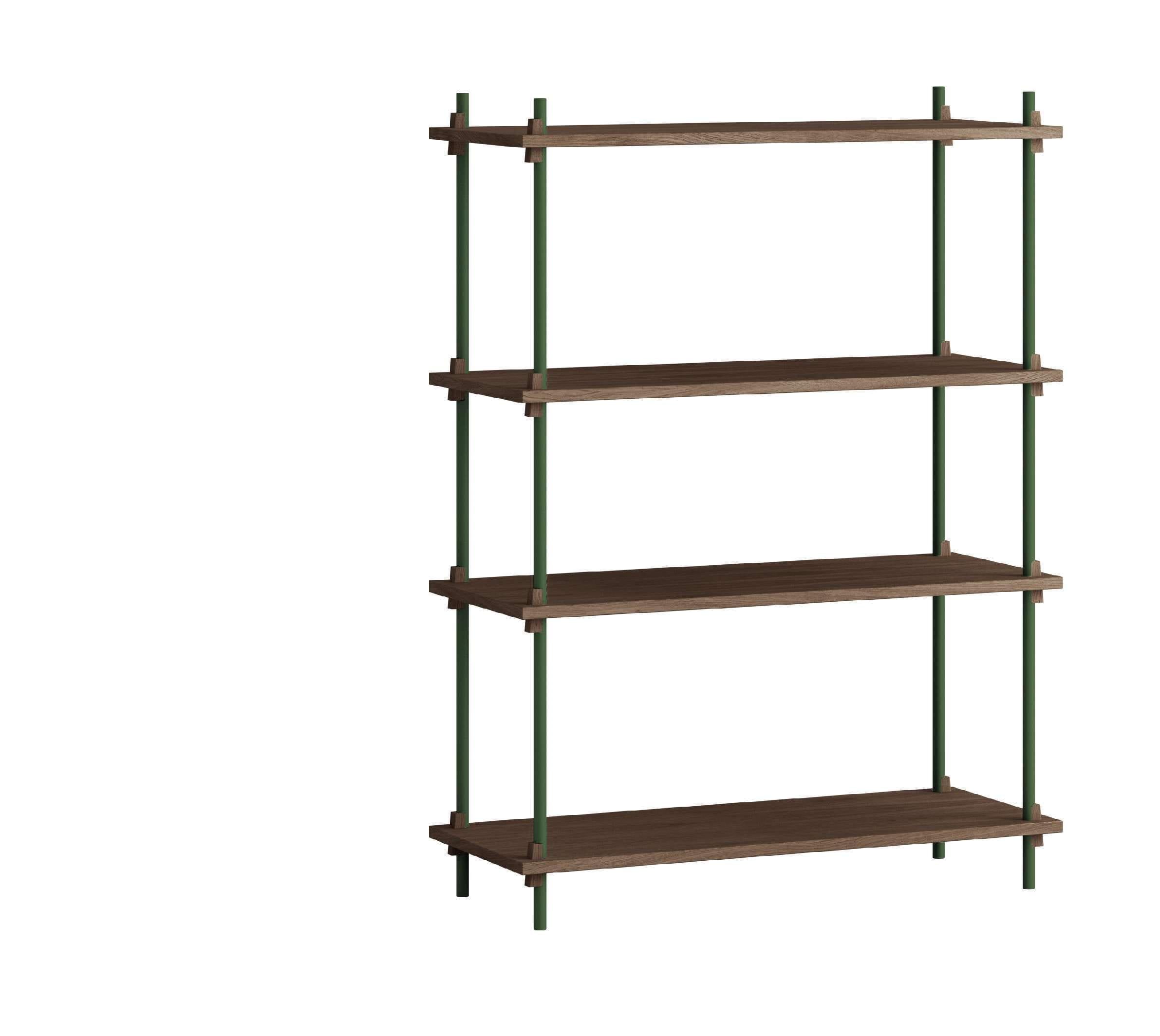 [product_category]-Moebe Shelving System S.115.1.A, Smoked Oak/Pine Green-Moebe-5713520013324-S.115.1.A.SO.PG-MOE-1