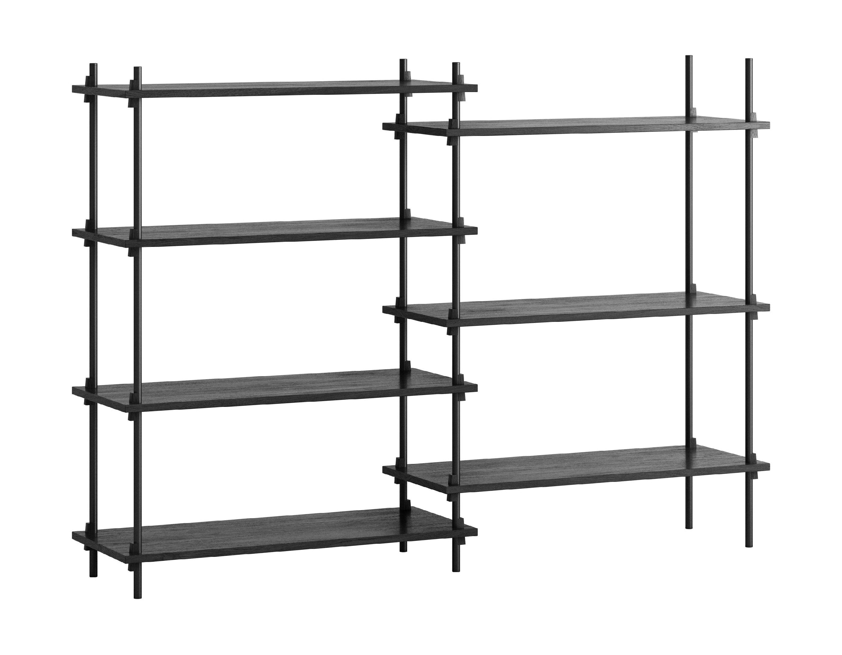 [product_category]-Moebe Shelving System S.115.2.A, Black/Black-Moebe-5713520006388-S.115.2.A.BL.BL-MOE-5