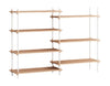 Moebe Shelving System S.115.2.A, Oak/White