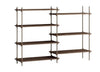 Moebe Shelving System S.115.2.A, Smoked Oak/Warm Grey