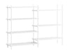 Moebe Shelving System S.115.2.A, White/White